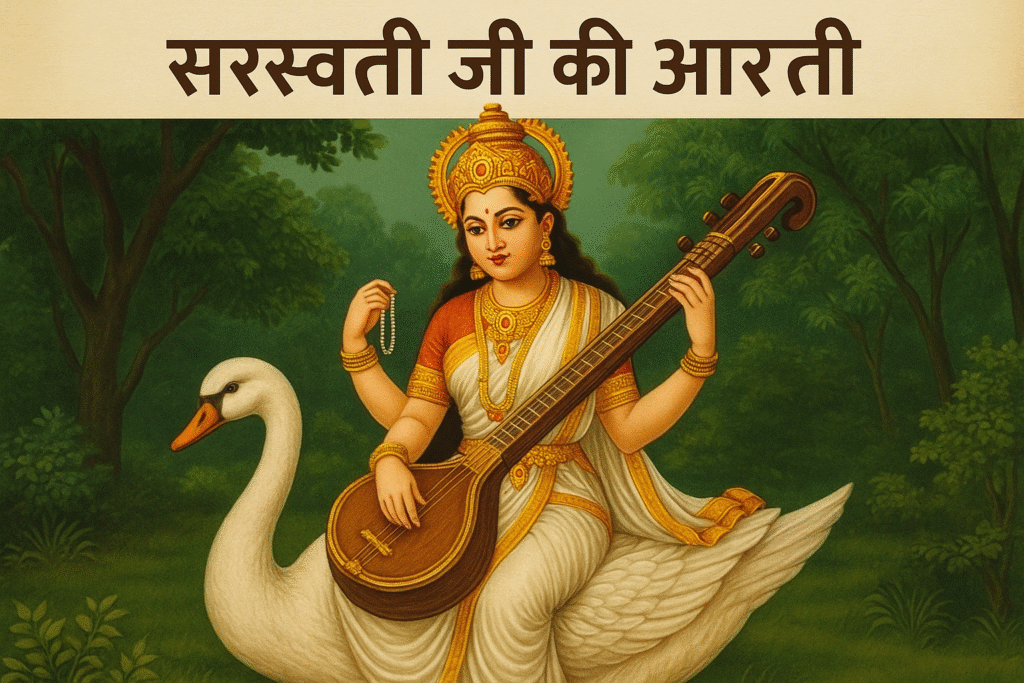 सरस्वती जी की आरती - Saraswati Ji Ki Aarti Best Lyrics in Hindi & English #26 2 सरस्वती जी की आरती, Saraswati Ji Ki Aarti